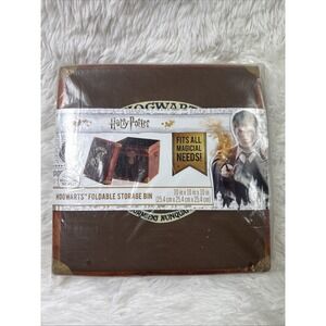 Harry Potter Hogwarts Foldable Storage Cube Bin 10x10x10 Trunk Design